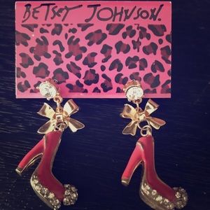 Betsey Johnson Shoe Earrings